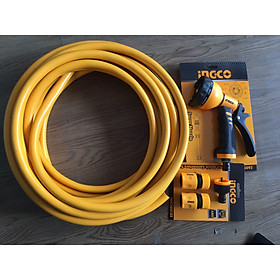 Bộ 5 mét ống nhựa PVC khớp nối vòi xịt rữa tưới cây 8 tia INGCO HPH200HPH2001 HWSG092 HHCS03122