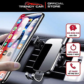 Giá đỡ điện thoại trên ô tô kẹp gắn cửa khe gió điều hoà xoay 360 độ vân cacbon tinh tế nhỏ gọn cho xe Toyota vios 2017