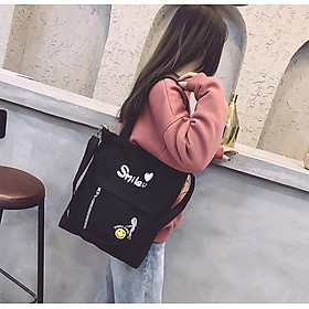 Túi Vải Tote Đeo Chéo Smile CHCTT02