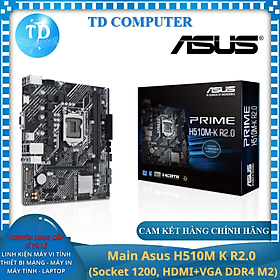 Hình ảnh Main Asus H510M K R2.0 (Socket 1200, HDMI+VGA DDR4 M2) - Hàng chính hãng Viết Sơn phân phối