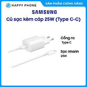 Mua Củ Sạc Kèm Cáp Samsung 25W (Type C-C) - Hàng chính hãng  Mới 100