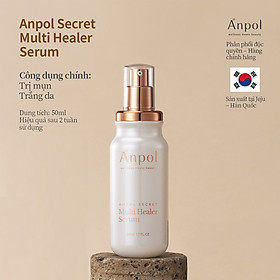 Serum Thiên Nhiên Cao Cấp Hàn Quốc Anpol Secret Multi Healer (50ml) Giúp Dưỡng Trắng Và Giảm Mụn - Kháng Viêm, Được Sản Xuất Tại Đảo Jeju