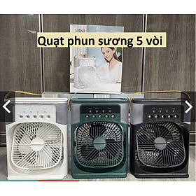Mua Quạt Điều Hoà Mini Để Bàn  Quạt Phun Sương  Quạt Hơi Nước Tạo Độ Ẩm Sạc Tích Điện 3 Cấp Độ Gió 300ml
