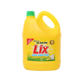 Nước Rửa Chén Lix Siêu Đậm Đặc 4Kg( Bao Bì Mới)
