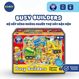 Bộ xếp hình Busy Builders Jigsaw Puzzle - Orchard Toys giúp trẻ tiếp thu kiến thức thực tế, quan sát
