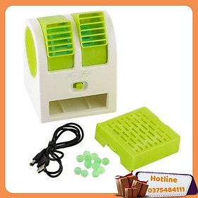 Mua Quạt Mini Làm Mát Bằng Hơi Nước 2 Cửa Tặng Kèm Quạt Mini Usb Để Bàn - Hàng Loại 1