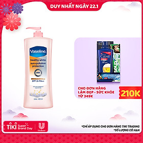 Sữa Dưỡng Thể Trắng Da Chống Nắng Và Ô Nhiễm Môi Trường Vaseline SPF 24 PA ++ (400ml)