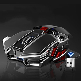 Mua Chuột Không Dây led RGB SC300 Black Wireless USB 2.4G Pin sạc
