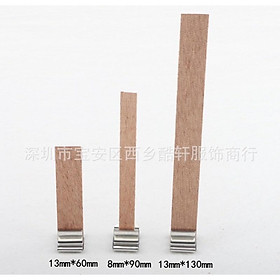 Mua Bấc nến gỗ kèm đế 9cm/15cm set 10 cái