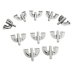 10pcs Silver Bass Drum Claw Hook for Drum Parts Accessories