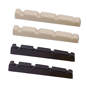 3-6pack 2 Pieces Slotted Nut for 4 String Electric Bass Replacements Beige Color