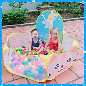 Lều bóng vui chơi cho trẻ em tặng kèm 100 bóng nhựa nhiều màu sắc - Hươu - Hàng Chất Lượng