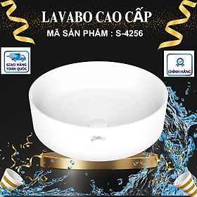 CHẬU RỬA MẶT LAVABO  CAO CẤP MÃ S-4256