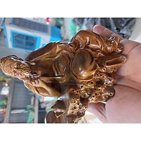 Mua Tượng ông thần trà bằng gỗ bách xanh thơm nức kt 15×15×9cm