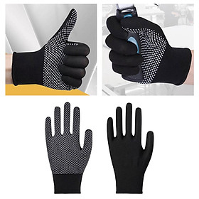 Work Gloves, Full Finger Camping Gloves, Gardening Gloves, Durable Nylon Rock Climbing Gloves Anti Slip for Industrial Factory General Purpose