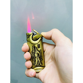 Mua Bật Lửa Hột Quẹt Khè Jobon 513 Khắc Hình Quan Công Kim Loại Nguyên Khối - xài gas