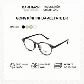 Gọng kính Acetate dáng vuông, có tròng chống Ánh Sáng Xanh KAMI NACHI phong cách hiện đại ĐK