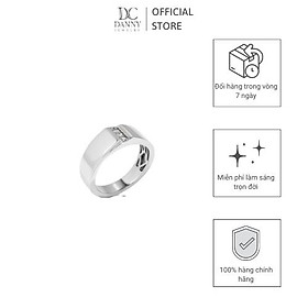 Nhẫn Đôi Danny Jewelry Bạc 925 Đính Đá CZ Xi Rhodium N0093