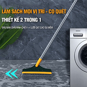 Mua Cây chà sàn nhà tắm Kitimop-Z4 chổi cọ sàn và gạt nước đa năng 2 trong 1  cọ sạch khe hẹp và góc tường