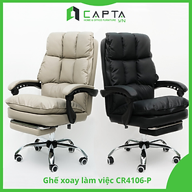 Mua Ghế làm việc máy tính có gác chân thư giãn Ghế ngồi chơi game bọc 2 lớp nệm simili CR4106-P Morden Office Chair