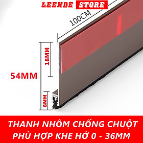 Thanh Dán Chân Cửa Bằng Hợp Kim Nhôm Chống Chuột, Gián, Côn Trùng,vv