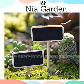 Mua (10 cái) Phụ kiện bảng đen trang trí tiểu cảnh cây cảnh hồ cá Nia Garden N5