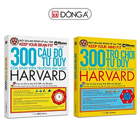 Combo 2 Cuốn 300 Câu Đố và 300 Trò Chơi Tư Duy Của Sinh Viên Trường Đại Học Harvard