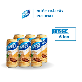 Lốc Lon Nước Trái Cây Me Ép Sài Gòn Pushmax 310ml x 6 Lon