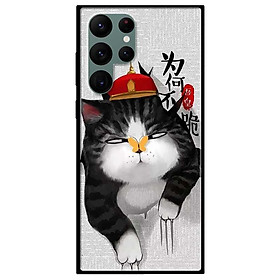 Ốp lưng dành cho Samsung Galaxy S22 - S22 Plus - S22 Ultra - mẫu Mèo Cào Nón Đỏ