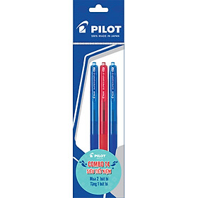 Combo Pilot 14 : 2 Bút Bi Super Grip.G Mực Xanh + 1 Bút Bi Super Grip.G Mực Đỏ