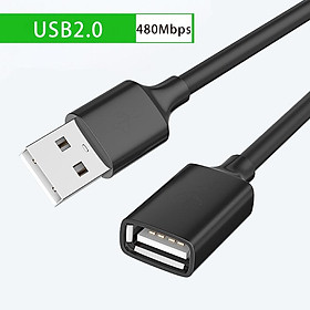 Cáp Nối Dài USB 3.0 Nam Sang Nữ Cáp Truyền Dữ Liệu Nhanh Cho PC TV DVR Xe Hơi Đĩa Cứng Dây Cáp Mở Rộng USB 3.0 2.0 Màu sắc: USB2.0