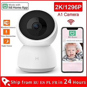 Camera thông minh IP 1080P Góc 360 WiFi không dây Camera nhìn đêm Máy quay video Webcam Bảo vệ an ninh gia đình cho Mijia Mihome Màu sắc: Webcam 1296P thêm Châu Âu