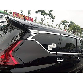 Nẹp viền chân kính, cong kính inox xe Xpander 2018- 2021, 2022 có chữ Z cao cấp