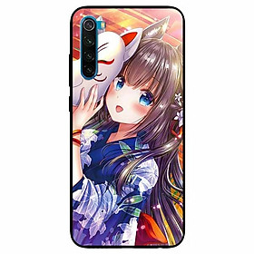 Ốp lưng in cho Xiaomi Redmi Note 8 Cô Gái Neko