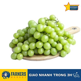 Nho xanh Autumn Crisp Mỹ (0.5Kg) | Trái cứng, trái tròn to nhỏ xen kẽ, có độ giòn nhẹ, cuống tươi chắc, chùm đẹp