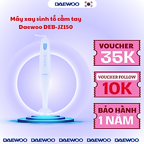 Máy Xay Sinh Tố Cầm Tay DAEWOO DEB-JZ150 (150W) - Trắng Xanh - Hàng chính hãng