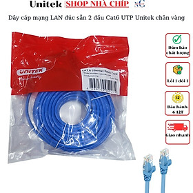 Mua Dây cáp mạng LAN đúc sẵn 2 đầu Cat6 UTP Unitek chân vàng - Hàng chính hãng