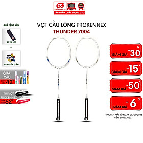 Vợt cầu lông Prokennex THUNDER 7004 chính hãng giá rẻ chuyên công (1 CÂY) - Tặng kèm quấn cán và túi vải Cabasports