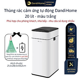 Thùng rác thông minh cảm ứng tự động đóng mở DandiHome - Tặng pin sạc Micro usb