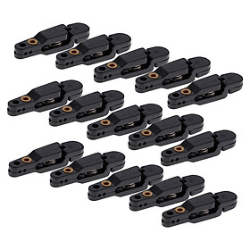 15Set Snap Release Clip For Weight Planer Board Kite Offshore Fishing Black