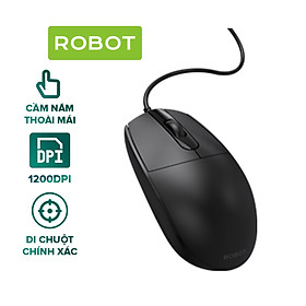 Mua Chuột Có Dây ROBOT M102 Độ phân giải 1200 DPI Cầm nắm thoải mái - HÀNG CHÍNH HÃNG