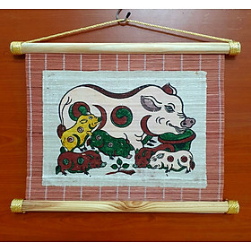 Mua Lợn đàn - Đàn lợn âm dương - Tranh dân gian Đông Hồ - Dong Ho folk woodcut painting