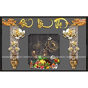 Mua tranh dán tường bàn thờ  phòng thờ 3D