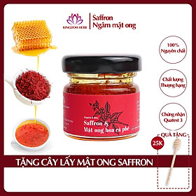 Saffron mật ong Kingdom Herb thượng hạng chính hãng 100% hộp 40g tặng que