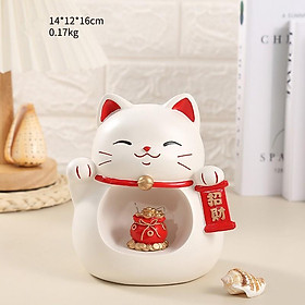 Mua Mèo May Mắn Tài Lộc Để Bàn Trang Trí Phòng Khách Có Đèn Led