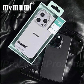 Ốp Lưng Cứng Trong Siêu Mỏng Memumi Chống Ố Vàng cho iPhone 17 Pro Max 16 Pro Max , 15 Plus  ,11 , 12 ,13 ,14 - 17 Pro Max