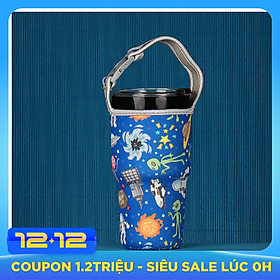 Túi Đựng Ly Giữ Nhiệt Lớn 900ml - Nhiều Hoa Văn