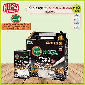 Thùng Sữa Hạt Vegemil Đậu Đen Óc Chó Hạnh Nhân 190ml 16 Hộp Thùng