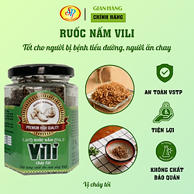 [MUA 1 TẶNG 1] Ruốc nấm hương Vili - Thực phẩm chay - Cháy tỏi 60g/lọ- Hàng xuất khẩu Nhật