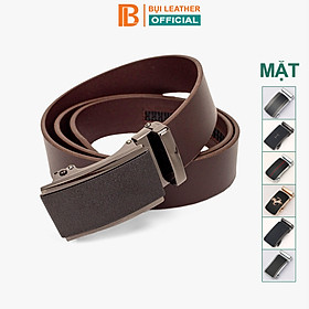 Thắt lưng nam, dây nịt nam da bò thật nguyên tấm Bụi Leather L111 - Khóa tự động, nhiều mặt khóa tùy chọn - Bảo hành 12 tháng